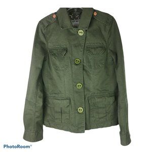 Womens Jacket Size Small Old Navy military Olive